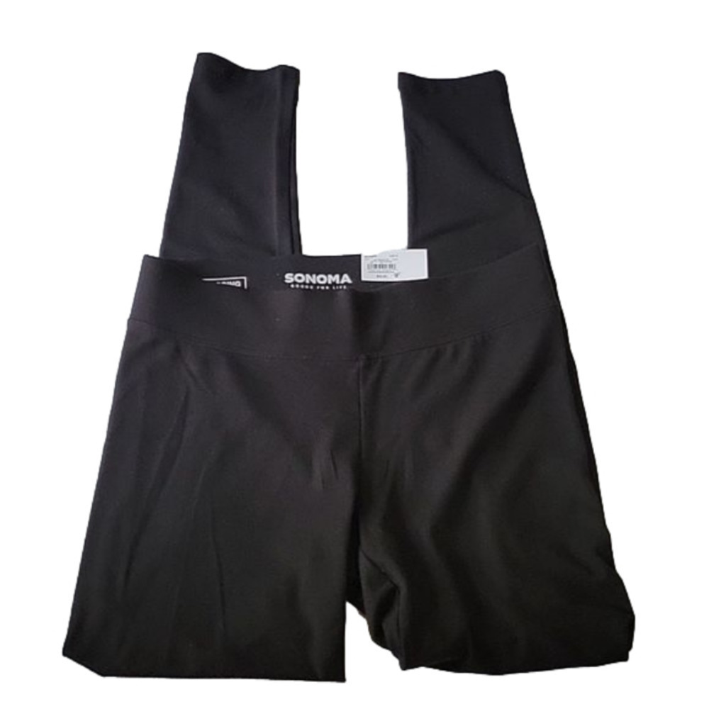 Sonoma Black Mid Rise Leggings Size Small NWT